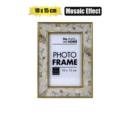 No Place Like Home Picture Frame Mdf Mosaic Effect 10X15cm