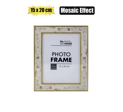 No Place Like Home Picture Frame Mdf Mosaic Effect 15X20cm