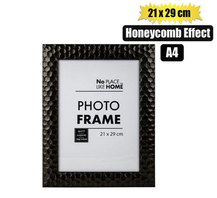 No Place Like Home Picture Frame Honeycomb Effect 21X29cm