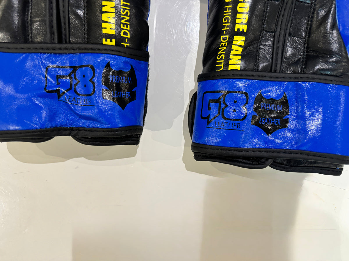 Grip Boxing Gloves | G8 Genuine Cowhide Leather Pro | Blue