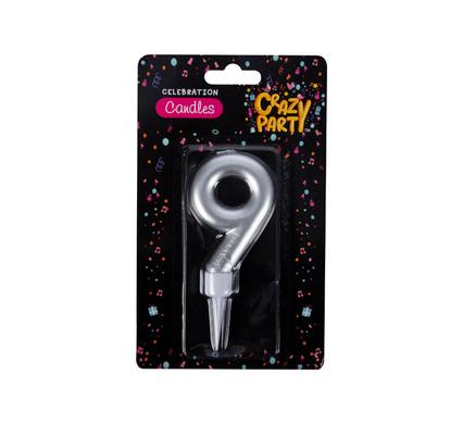 Crazy Party Candle Birthday Large Foil Number-9