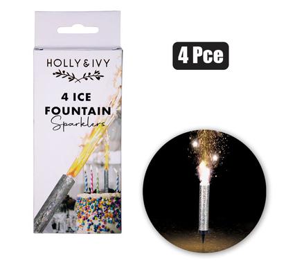 Holly & Ivy Candle Birthday Sparkles Ice Fountain 4