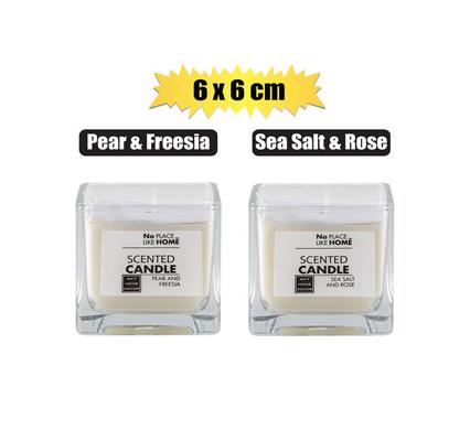 No Place Like Home Candle In Glass Square 6X6cm Scented