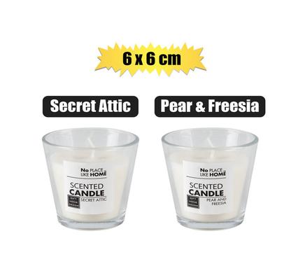 No Place Like Home Candle In Glass Round 6X6cm Scented