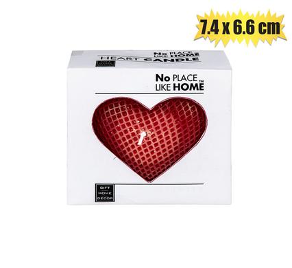 No Place Like Home Candle Heart 7.4X6.6cm