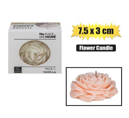 No Place Like Home Candle Flower Assorted 7.5X3cm