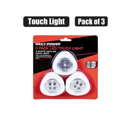Daily Power Torches Light B/O LED Touch Pack 3 Aaa Batteries
