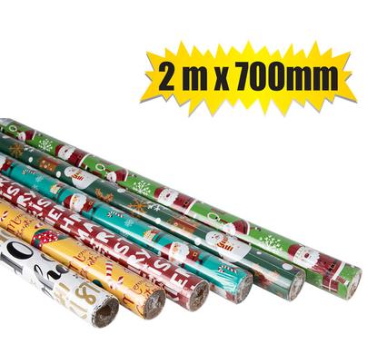 Xmas Décor Xmas Gift Wrap 2Mx700mm 60Gsm