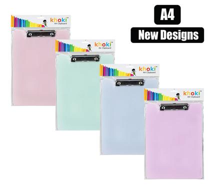 Khoki Stationery Clipboard A4 Assorted