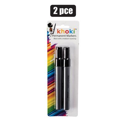 Khoki Marker Permanent Round Tip 2Pce