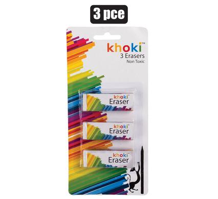 Khoki Eraser 3Pce