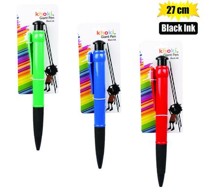 Khoki Pen Novelty Giant 27cm Asst Colour Body