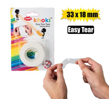 Khoki Tape Adhesive Easy Tear Clear 33X18mm