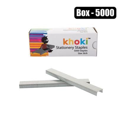 Khoki Stationery Staples 26/6 Box 5000