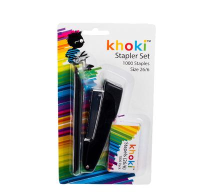 Khoki Stationery Stapler Set Mtl With Staples