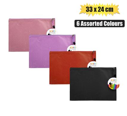 Khoki Pencil Case/File Pocket Satin 33.5X24cm