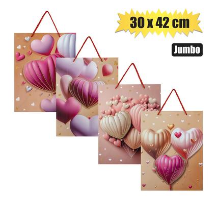 Gift-Bag Paper Jumbo 30X42cm Love