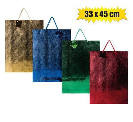 Gift-Bag Metallic Paper Jumbo 33X45cm Emb