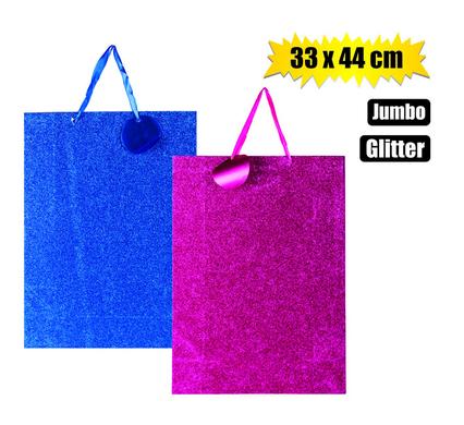 Gift-Bag Metalic Glitter Ppr Jumbo 33X44cm
