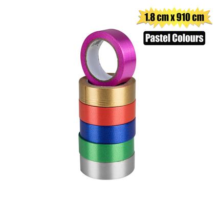 Gift Ribbon Pastel 1.8X910cm Assorted Cols