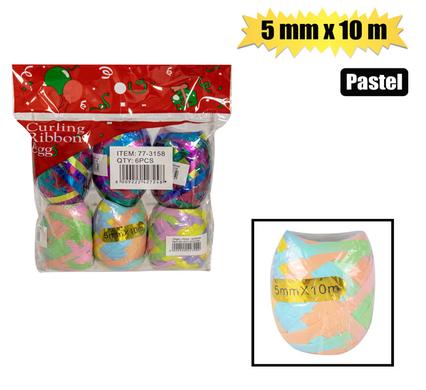 Gift Ribbon Rainbow Pastel 5Mmx10M