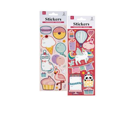 Gift-Tag Sticker Glitter Child Assorted