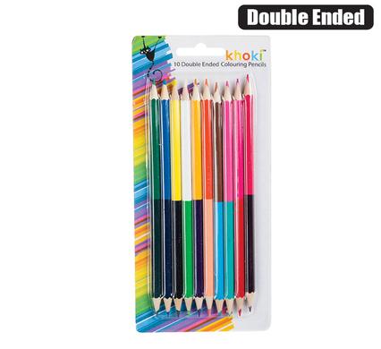 Khoki Pencil Double Ended Coloured Packed 10