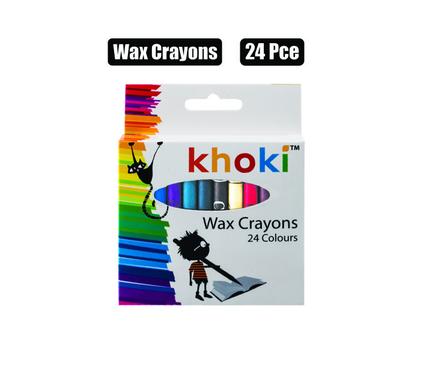 Khoki Art+Craft Crayons Wax Regular 24Pce