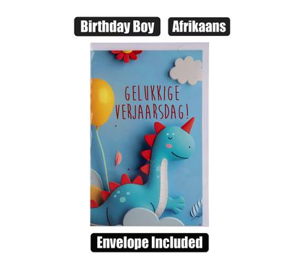 Card & Envelope Birthday - Boy Afr (2)