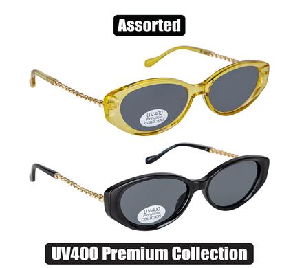 Sunglasses Ladies Metal Cateye