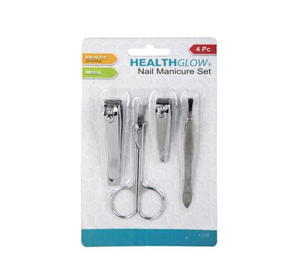 Health Glow Nail Manicure Set 4 Piece Mtl