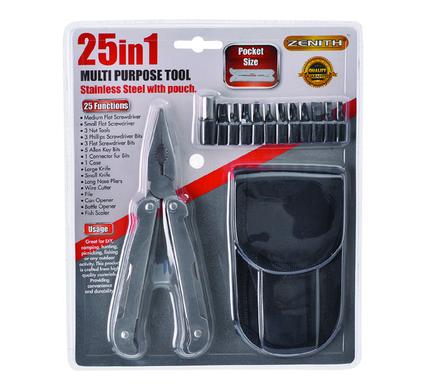 Zenith Knives P/Tool 25-In-1 S/S-Bits With Pouch