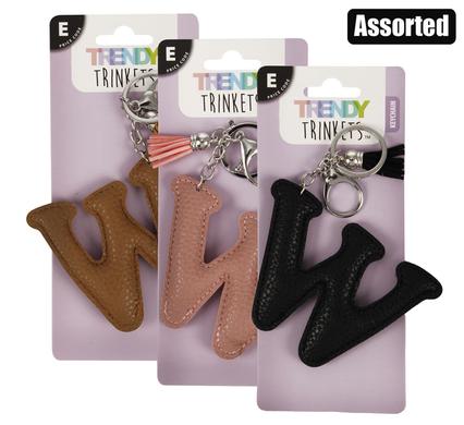 Trendy Trinkets Keychain Alpha Faux-Leather W
