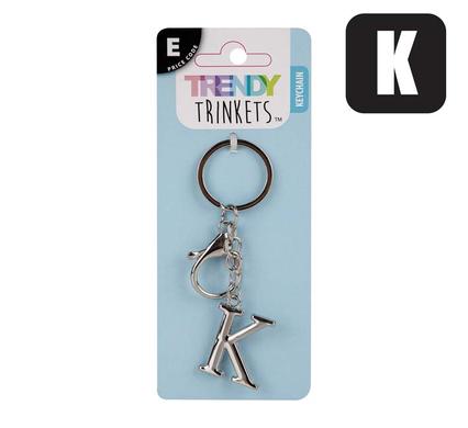 Trendy Trinkets Keychain Alpha Metal K