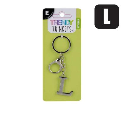 Trendy Trinkets Keychain Alpha Metal L