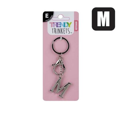Trendy Trinkets Keychain Alpha Metal M