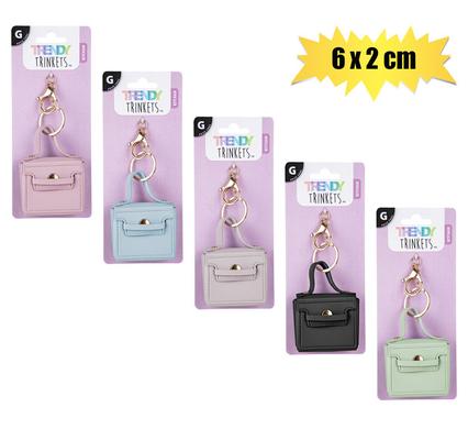 Trendy Trinkets Keychain Mini Bag 6X2cm Asst