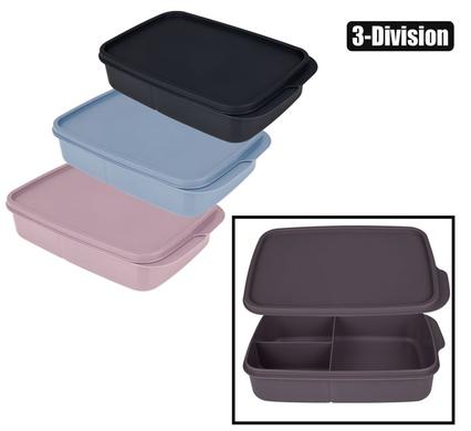 Bee Home Lunch Box Soft Seal 3-Div 1,2L