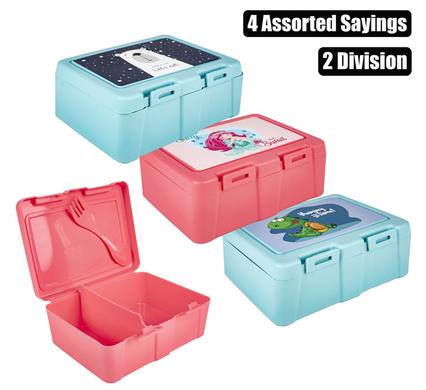 Lunch Box 2 Division With Spork