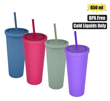 Tumbler Double Wall 650ml Soft Touch