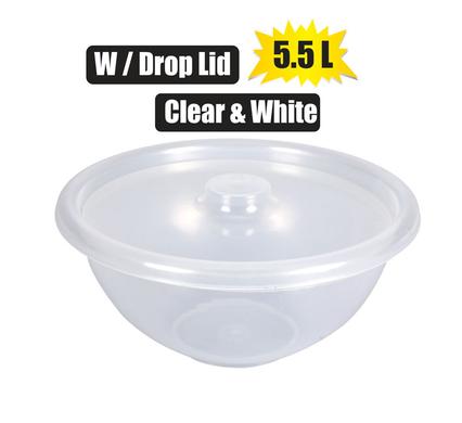 Miss Molly Salad Bowl With Drop Lid 5,5L