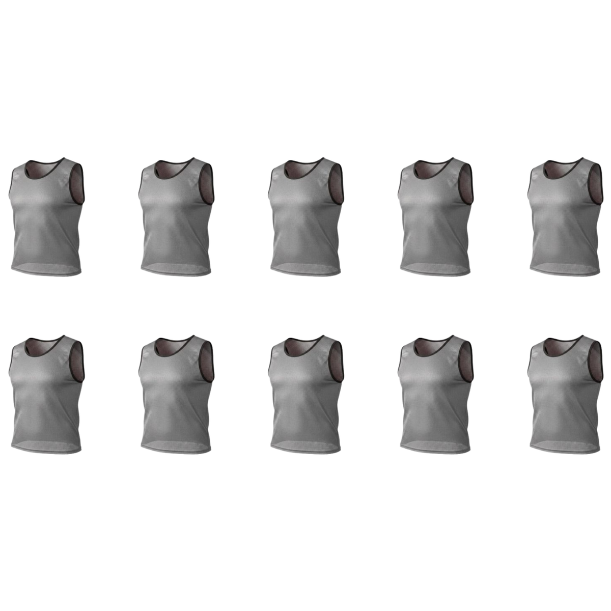 Grip Close End Bibs | Set of 10 | Grey