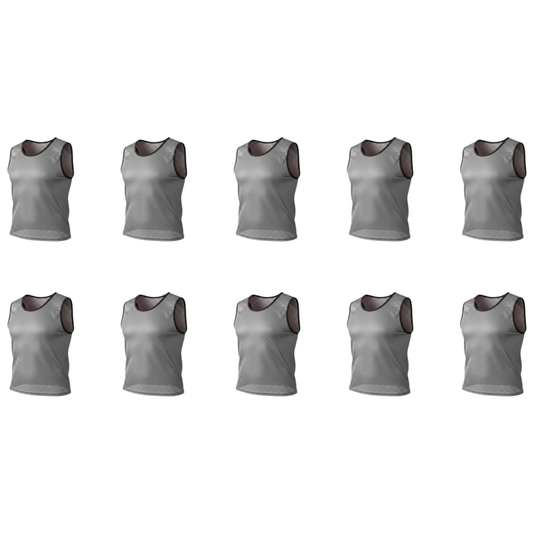 Grip Close End Bibs | Set of 10 | Grey