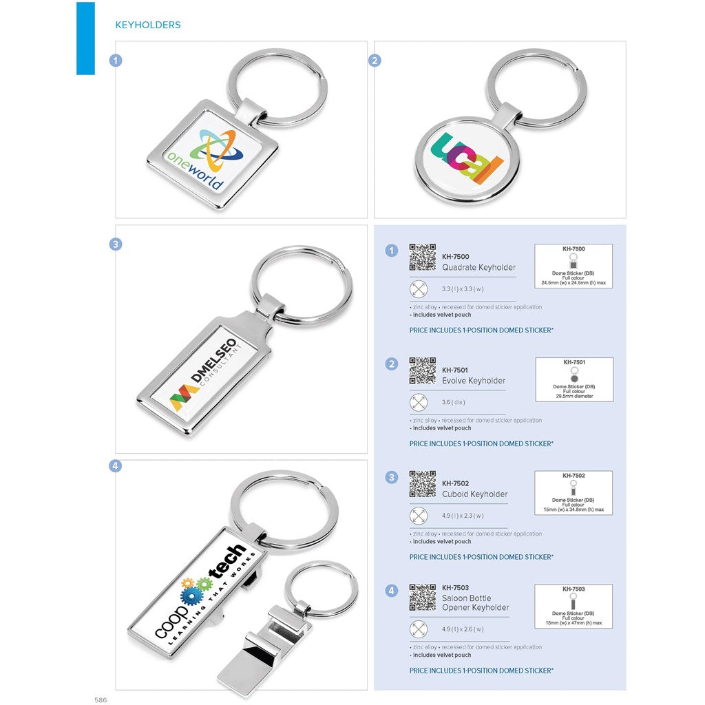 Altitude Cuboid Keyholder | Custom Branded & Personalised Corporate Gifts | Just Brand