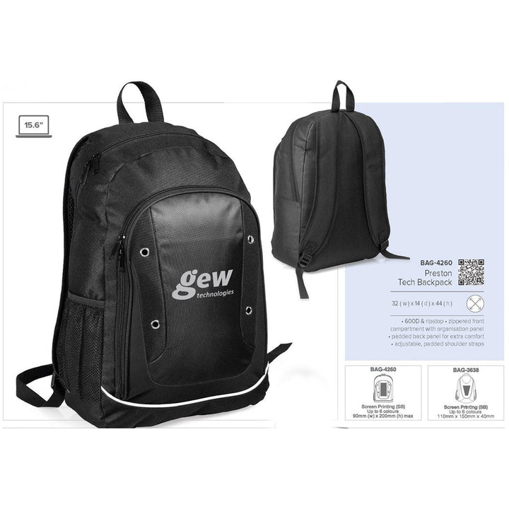 Preston Laptop Backpack-Custom branded-Giftwrap Shop