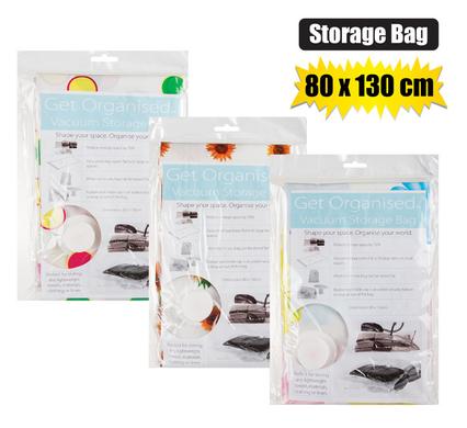 Get Organised Storage Bag Vacuum Seal 80X130cm