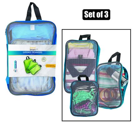 Travel Smart Travel Bag Luggage Organisers 3Pce