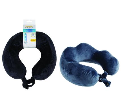 Travel Smart Travel Neck Pillow Memory Foam Curved