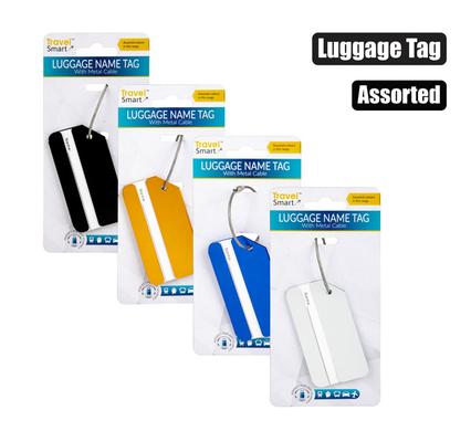 Travel Smart Travel Luggage Tag Alu-Clip Assorted