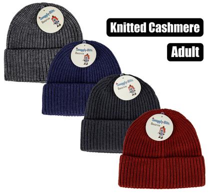 Snuggly Bits Beanie Adult Knitted Cashmere Assorted